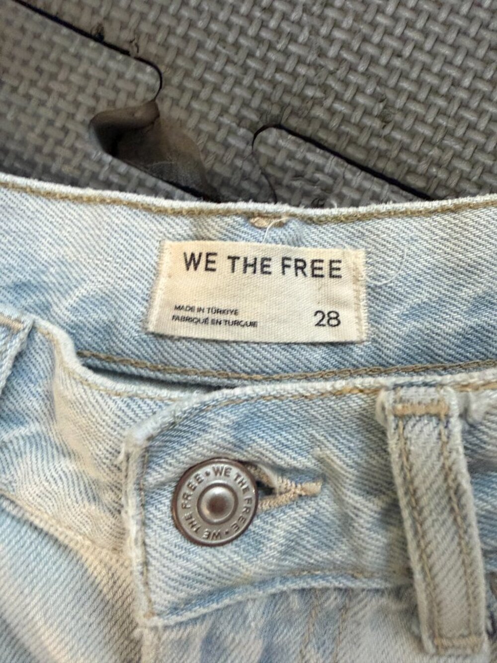 Free People Denim -Culotte Shorts – 28 (oversized)- Light Wash- MSRP $128 - Picture 4 of 14
